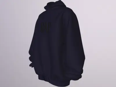 YZY x BALENCIAGA x GAP 2022 HOODIE PBR Low-poly 3D model