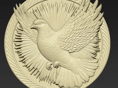 Pigeon Pendant A29 3D print model