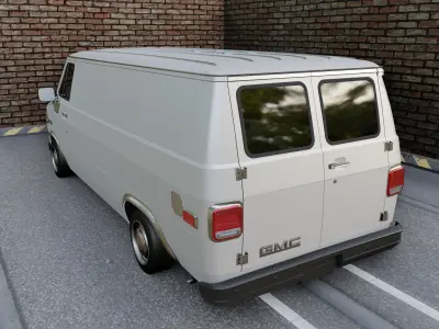 GMC Vandura 1983 Low-poly 3D model