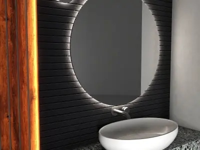 Bathroom furniture 02 Free 3D model