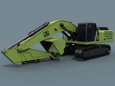 Your Excavator - 3d animated excavator model  3D model