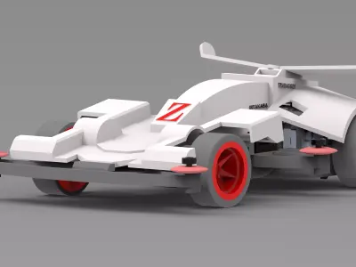 REPLICA OF THE TRIDAGGER TAMIYA CAR 4WD 3D model