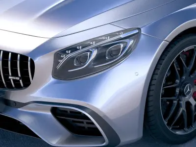 Mercedes S63 AMG Cabriolet 2018 3D model