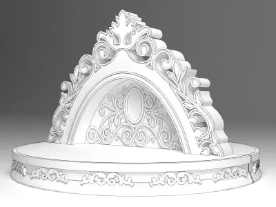 Wedding Stage 3D model get