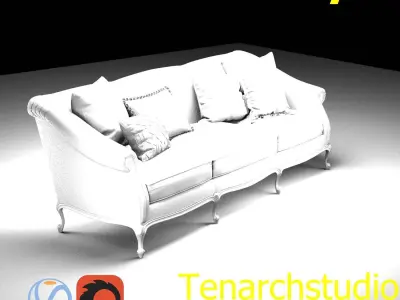 Tenarchstudio Galimberti Nino Pigrone Sofa Render Ready  3D model