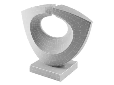 Abstract sculpture by Robert Fogell 3D model