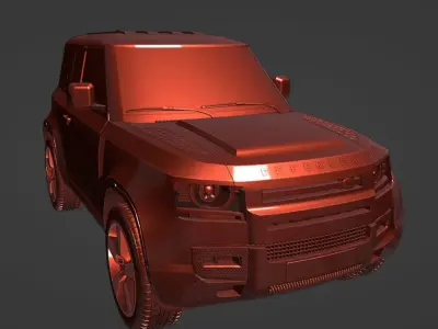 Land Rover Defender Low-poly 3D model purchase