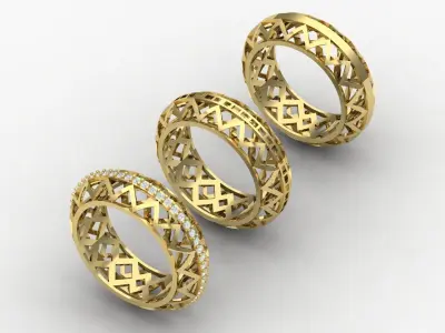 Fusion rings 06 3D print model