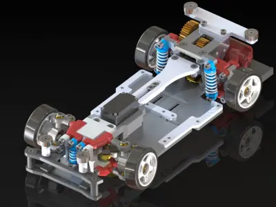  RWD drift chassis kit 3D print model