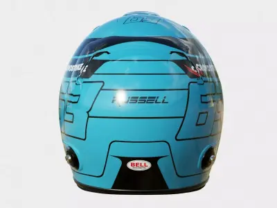 F1 George Russel Helmet 2025 3D model