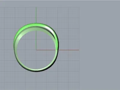 Cross over Ring 3D print model