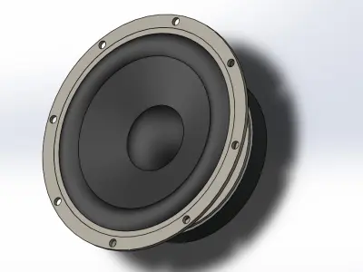 Subwoofer 8 inch speaker driver 3D model