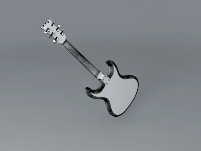 The Ventures model guitar Free 3D model