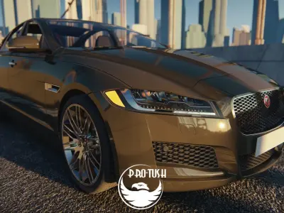 jaguar xf 2016 3D model