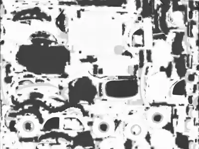 Snowy Pastel Vintage Car 3D Model - Cute Winter Vehicle Low-poly 3D model