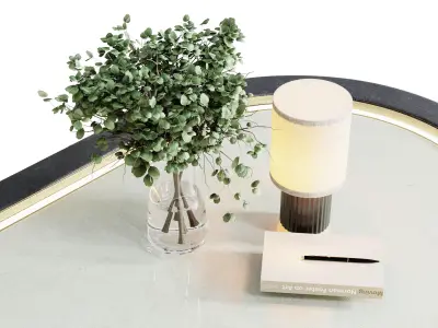 Reception Desk for Restaurant and Caffe set 06 Low-poly 3D model