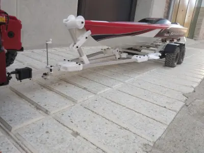 Boat Trailer for crawler or RC car 3D print model