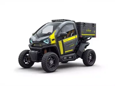 Cyberpunk Off-Road Utility Vehicle 3D Model Low-poly 3D model