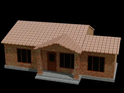 Village Home 1 Free low-poly 3D model