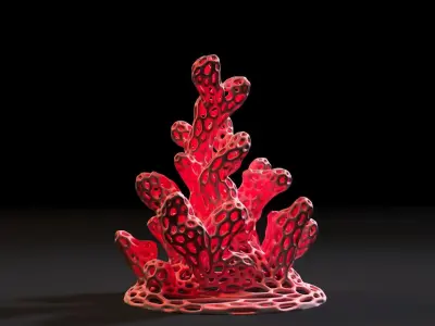 Coral Voronoi decor 3D print model