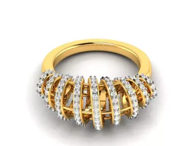 Women Ring 3dm STL OBJ FBX Render Details 3D print model
