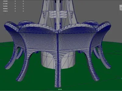 Minar-e-Pakistan Low-poly 3D model