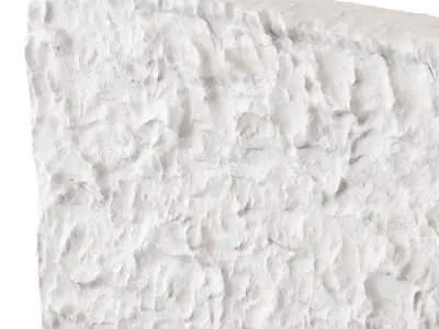 Abstract plaster painting 3D model