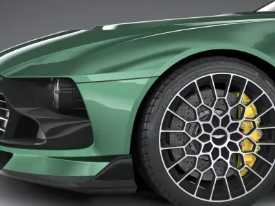 Aston Martin Valour 2024 LowPoly 3D model