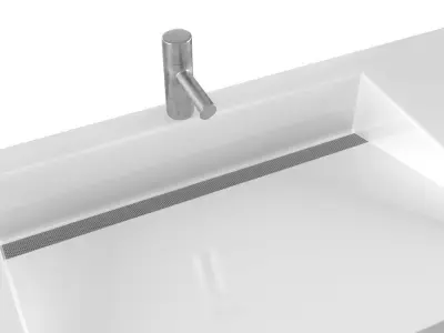5 modern sink Low-poly 3D model