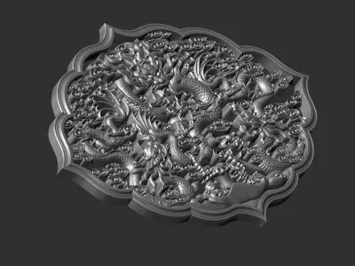 dragon pendant 3D print model