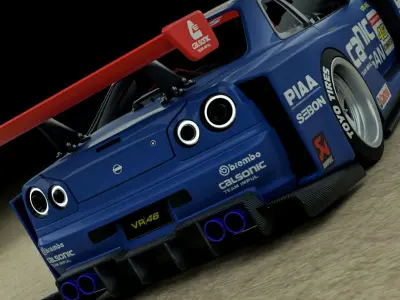 Nissan Skyline R34 Calsonic Livery 3D model