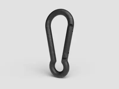 Carabiner Hook Model 01C Low-poly 3D model
