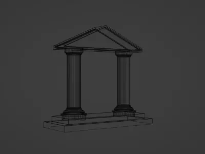Acient stone arch Free low-poly 3D model