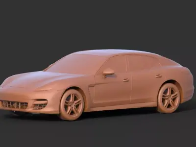 Porsche Panamera 2012 3D print model