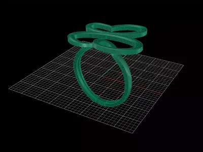 Minimal Abstract Ring 05 3D print model