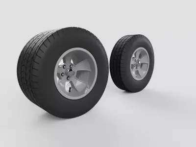 Rocket Racing Injector wheels 3D print model