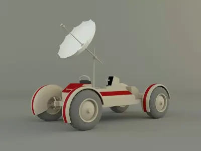 moon vehicle model 3D model
