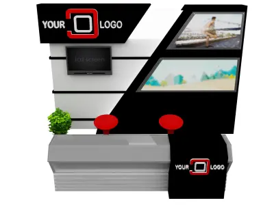 Booth Exhibition Stand a468d 3D model