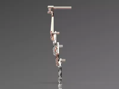 luxury jewelry earring je0103 3D print model