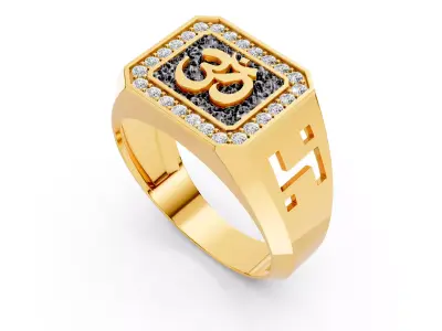 OM RING AUM RING 3D print model