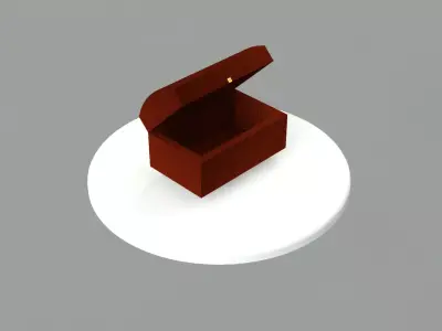 wooden box Free 3D model