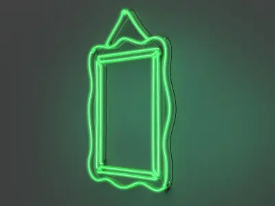Picture Frame 2 - Neon Sign 3D model