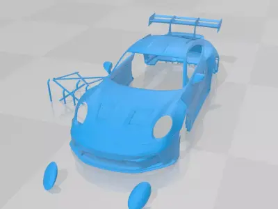 Porsche 911 GT3 RS 2022 - Body Car STL Model 3D print model