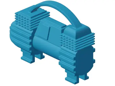 Plastic Auto Air Compressor Toy 3D model