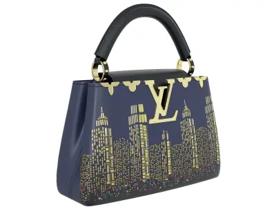 Louis Vuitton Capucines Mini Bag NY Navy Low-poly 3D model