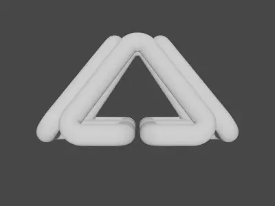 Interesting 3D printable one line object Free 3D print model