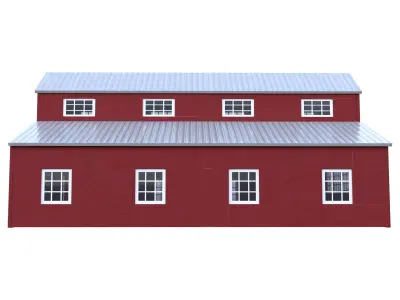 Meeting House Low-poly 3D model