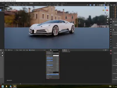  Bugatti Centodieci Low-poly 3D model