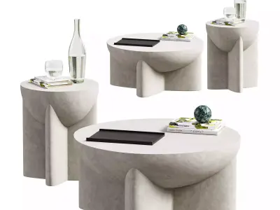 Table Collection - Modern Coffee Tables with Decor Accessories 