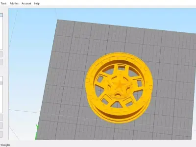 For 3D Printing - Rim 16 x 7 3D print model